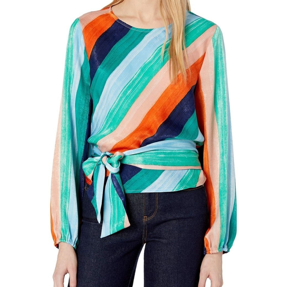 NWT- Allie & Jay Striped Blouse